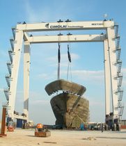 shipyard crane : gantry crane MST 320 - 11 CIMOLAI TECHNOLOGY SPA