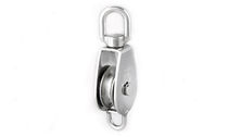 single block with becket for sailboat runner (stainless steel) S314A-B YCH Ind. Corp.