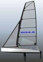 single-handed sailing dinghy : cat boat GO 4.8 FUN G.O Yachts Pty