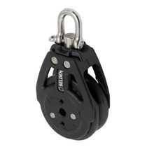 single ratchet block with swivel for sailboats (max. line &oslash; : 8 mm) ARB 45 - SWL = 150 KG Seld&eacute;n