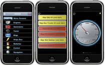 software for monitoring and alarm systems for boats (for iPhone) iSimon Palladium Technologies