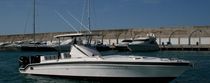 sport-fishing boat : outboard center console boat (triple engine, cabin, T-Top) BLADE CUDDY Alcatraz Marine