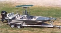 sport-fishing boat : bay boat (center console, T-Top) 1872 V BOTTOM Scully's Aluminum Boats