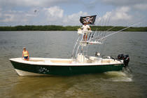 sport-fishing boat : outboard center console boat (twin engine, T-Top, flybridge) 30 PRO GUIDE Dorado