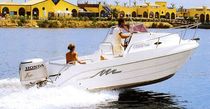 sport-fishing boat : outboard day-cruiser CABIN 540 Conero