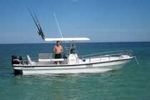 sport-fishing boat : outboard side console boat (T-Top) 240 LAGOON AussieCat