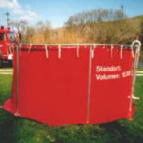 temporary storage tank for liquids (with frame) 1600 - 10000 L Optimal Planen- und Umwelttechnik