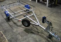 trailer with pads for inflatable boats Y4-750INF-R Mersea Commercial and Leisure Trailers  