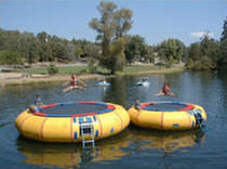 water toy : trampoline 15' - 25' Custom Chutes Inc.