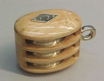wood and bronze block for classic sailboats  Solimar