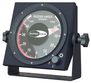 boat indicator / for ships / rudder angle / analog