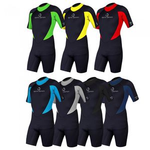 watersports wetsuit / shorty / short-sleeved / unisex