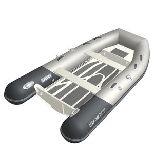 outboard inflatable boat / rigid / hunting / for fishing