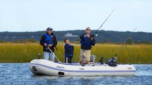 outboard inflatable boat / foldable / sport / 7-person max.