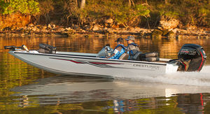 outboard crappie boat / side console / sport-fishing / aluminum