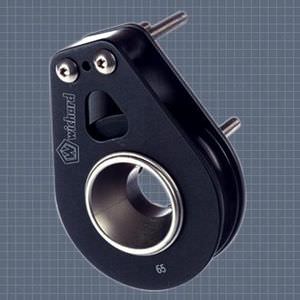 cheek block / flat / single / with fork