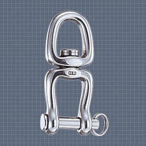 shackle for sailboats with swivel / stainless steel / forged