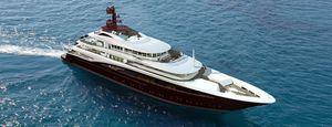 cruising mega-yacht / wheelhouse / aluminum / steel