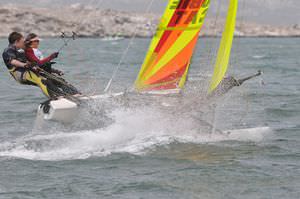 regatta sport catamaran / instructional / double-handed / single-trapeze