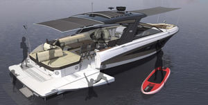 inboard express cruiser / open / bowrider / with T-top