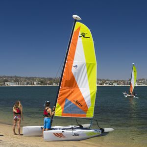 recreational sport catamaran / single-handed / catboat
