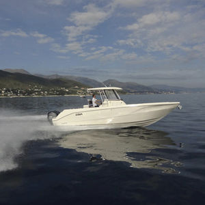 outboard center console boat / twin-engine / open / center console
