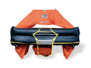 boat liferaft / offshore / ISO 9650-1 / throw-overboard