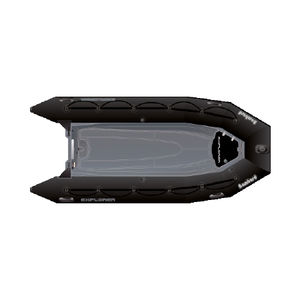 outboard inflatable boat / rigid / for fishing / 7-person max.