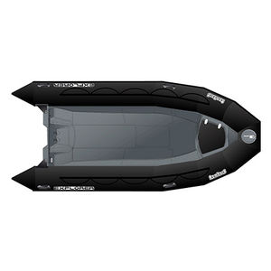 outboard inflatable boat / rigid / for fishing / 10-person max.
