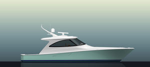 inboard express cruiser / displacement hull / hard-top / sport