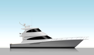 cruising motor yacht / convertible / with enclosed flybridge