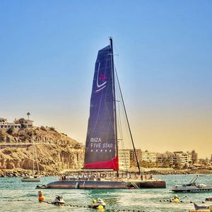 catamaran / charter / open transom / deck saloon