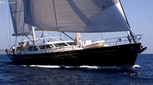 cruising sailing yacht / center cockpit / ketch / custom
