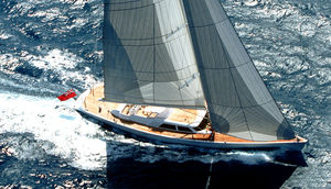 cruising sailing super-yacht / open transom / custom