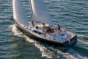 cruising sailing yacht / center cockpit