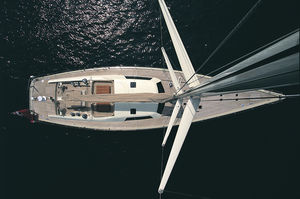 cruising sailing super-yacht / open transom / custom