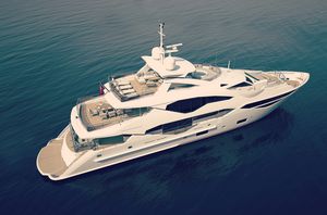 cruising super-yacht / wheelhouse / displacement
