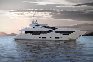 sport super-yacht / wheelhouse / flybridge / displacement hull