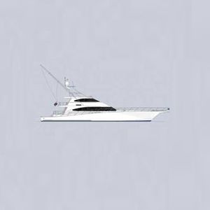 sport-fishing super-yacht / flybridge / aluminum / planing hull