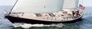 cruising sailing yacht / aluminum / open