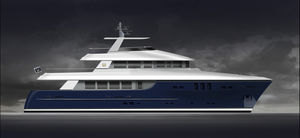 expedition motor yacht / explorer / raised pilothouse / displacement hull