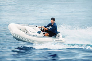 inboard inflatable boat / hydro-jet / semi-rigid / with jockey console