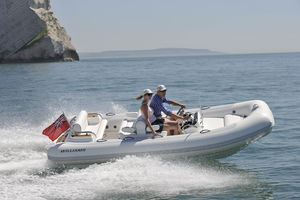 inboard inflatable boat / hydro-jet / semi-rigid / center console