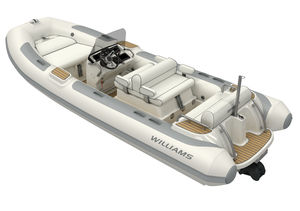 inboard inflatable boat / hydro-jet / semi-rigid / center console