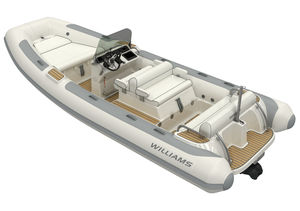 hydro-jet inflatable boat / inboard / semi-rigid / center console