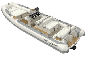 inboard inflatable boat / hydro-jet / semi-rigid / center console