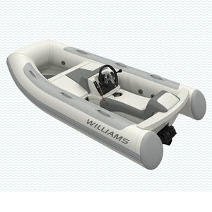 inboard inflatable boat / hydro-jet / semi-rigid / with jockey console