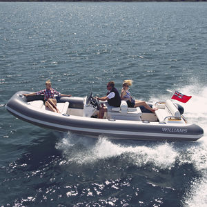 hydro-jet inflatable boat / diesel / rigid / center console