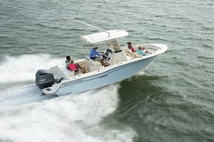 center console monohull boat / sport-fishing / 10-person max. / with T-top