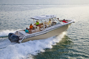 outboard express cruiser / sport-fishing / with T-top